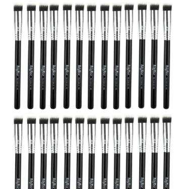 Imagem de KIT 25 Pincel Para Maquiagem Ruby Rose Rose Flat Precision