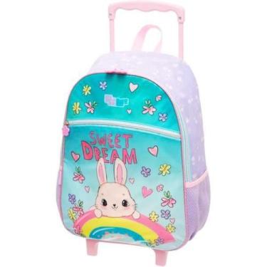 Imagem de Mochila Mochilete Coelhinha Escolar Rodinhas Tam G Infantil - Pacific