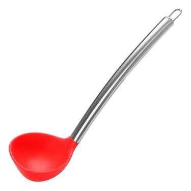 Imagem de Concha Em Silicone Com Cabo De Aço Inox Grande - Mimo Style