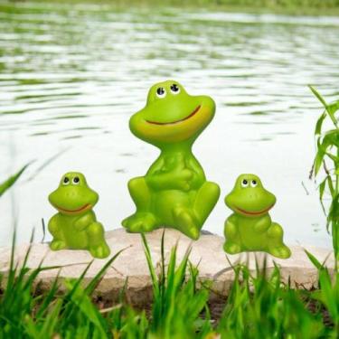 Imagem de Familia de MINIATURA de Sapo Lele de Porcelana - Decore Casa