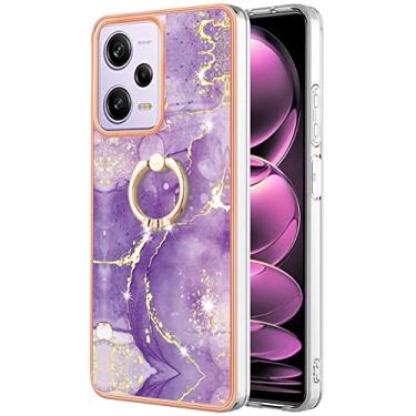 Imagem de Monwutong Capa de ajuste fino para Redmi Note 12 Pro 5G, capa para Xiaomi Poco X5 Pro 5G, capa moderna de anel brilhante para meninas, proteção de lente de câmera de tela para Redmi Note 12 Pro/Poco