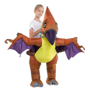 Imagem de HSCTEK Fantasia infantil inflável de dinossauro, T-rex, velociraptor, tricerátopo, diofossauro, pteranodon, carnotauro, Pteranodon, G