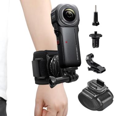 Imagem de Suporte de alça de pulso para Insta360 ACE Pro ONE X5 X4 X3 X2 X RS R GO 3 2, acessórios de suporte de pulso compatíveis com GoPro Hero 12 11 10 9 8 7 preto e DJI Osmo Action 4 3