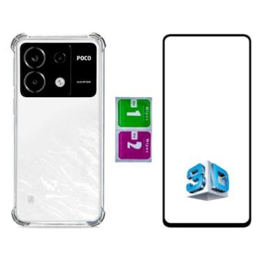 Imagem de Pelicula Vidro 3d + Capa Anti Impacto Para Redmi Poco X6 5g - Mustangs