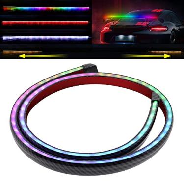 Imagem de Vooda Kits de fita LED RGB de luz traseira flexível de 125 cm, tampa traseira, freio e seta, lâmpada de corrida à prova d'água DC12V. (RGB)