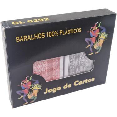 Imagem de Baralho Convencional de Plástico Estojo 2 Unidades Goal GL 0292 Sortid