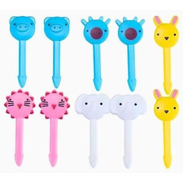 Imagem de Kit Infantil Mini Garfinhos Para Petiscos Frutas E Lancheira - Life To
