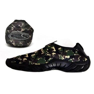 Imagem de Sapatilha Náutica Antiderrapante Pesca Bike Mergulho + Capa Molinete C
