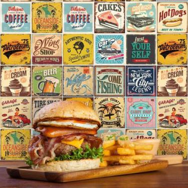 Imagem de Adesivo de Azulejo Vintage Collection 20x20 cm com 72un - Quartinhos