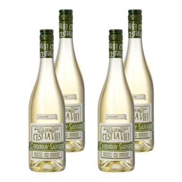 Imagem de Kit 4 Vinhos Albert Bichot C'est La Vie Branco França 750ml