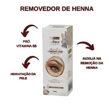 Imagem de Removedor Henna Sobrancelhas Hidrata a Pele Indiana Beauty Renna