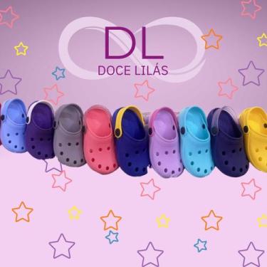 Imagem de Sandalia Babuche Infantil: Conforto e Estilo Único - Doce Lilás, Preto