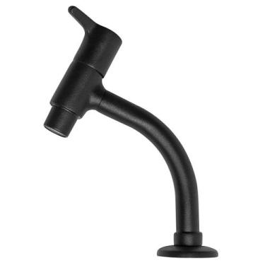 Imagem de Torneira Banheiro Mesa Para Lavatório Bica Baixa Black Preta - KELLY M