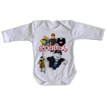 Imagem de body nenê criança roupa bebê manga longa Roblox Turma  - Empório Dutra