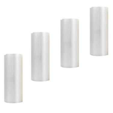 Imagem de 4 Rolo Saco 25cmX5m Embalagem Ranhuras Para Seladora A Vácuo - MRS