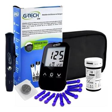 Imagem de G-tech Kit Lite Medidor De Glicose Completo Diabetes
