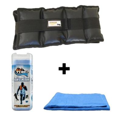 Imagem de Kit Par De Caneleiras 1 Kg + 1 Toalha Gelada Ice Towel - Ahead Sports