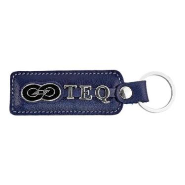 Imagem de Chaveiro Personal Lucca em Couro 1704 Galvani, Azul