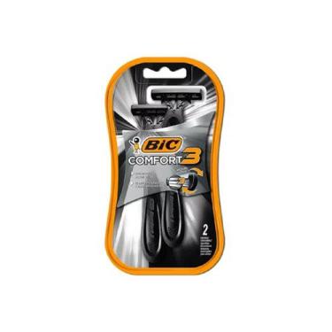 Imagem de Aparelho De Barbear Bic 3 Comfort Black 2un - Bic