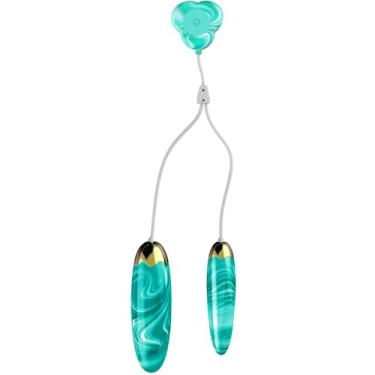 Imagem de Vibrador Bullet Brinquedos Sexuais Femininos, Mini Vibrador com 10 Modos de Vibração, Vibradores de Ovo Duplo Feminino Ponto G Estimulação Clitoriana Mamilo Brinquedos Sexuais Casais, Vibrador com (Cor ciano)