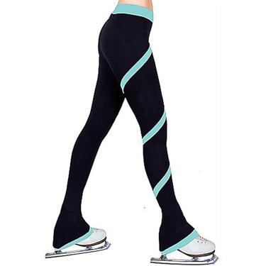 Imagem de Calça feminina feminina Sating Figure Sating Leggings para mulheres, calça feminina Sinny Sate com lã, meia-calça esportiva para meninas, H, 150