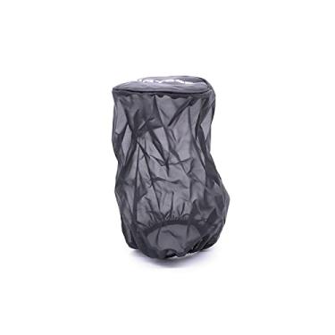 Imagem de Capa de filtro de admissão de ar versão mais espessa da capa universal de proteção de filtro de ar de carro de alto fluxo filtro de admissão de poeira capa de entrada de ar frio à prova d'água, preta (grande)