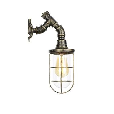 Imagem de Luminária de parede de metal industrial V-intage, iluminação de parede externa para jardim, luminárias de parede internas LED, luminária de parede fria IP55 à prova d'água para varanda inter