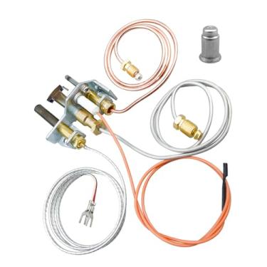 Imagem de OCHIKI Conjunto de piloto de lareira a gás adequado para aquecedores a gás Heat-N-Glo substitui 4021-733 25661, 91 cm termopilha 61 cm eletrodo 61 cm termopar 61 cm capa piloto 61 cm
