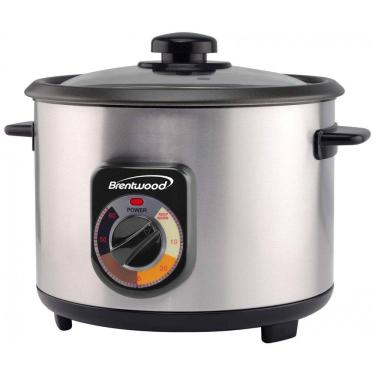 Imagem de Panela de Arroz Elétrica 2L Multifuncional com Desligamento Automático, 110v, BRENTWOOD TS 1216S, Prateado