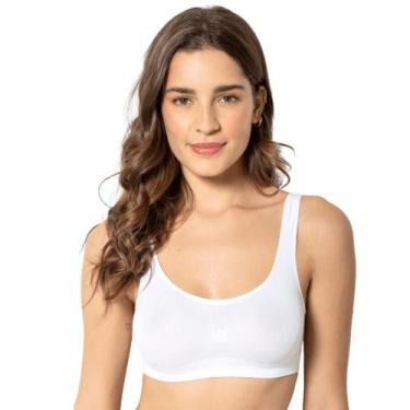 Imagem de Sutiã Top Sustentação Sem Aro e Sem Costura Trifil - CE0901, PP, Branc