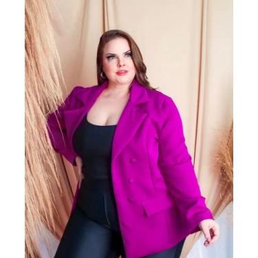 Imagem de Blazer Plus Size Modas/Moda Feminina Tendência Verão  - Nanda Fashion 