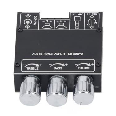 Imagem de Placa de Amplificador de Potência do Som, Efeitos Sonoros Personalizados, Entrada Aux USB, Economia de Energia, Módulo Com Controle de Graves Agudos, Adequado para o Alto