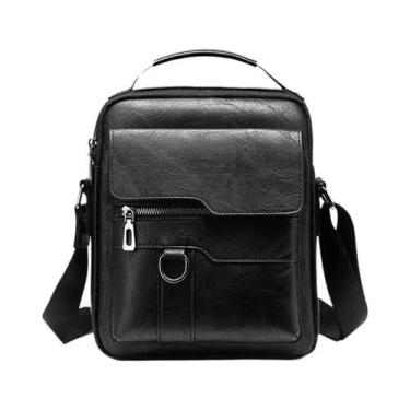 Imagem de Bolsa de Ombro Masculina de Couro PU para iPad 9,7" - Messenger para N