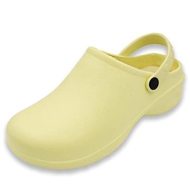 Imagem de Sport Tamancos femininos sólidos para jardim, Bege, 40