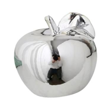 Imagem de Ｂｅｓｇａ Fruta Sculpture Desktop estátua Craft Creative Elegant Collection Ornament Cerâmica Fatuagem para varandas Desktops Homes Cafes, Prata, L