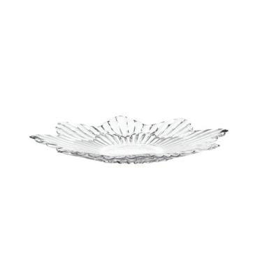 Imagem de Prato de frutas de vidro para sala de estar, mesa de centro prato de lanche personalizado criativo - prato de frutas oito estrelas [transparente]