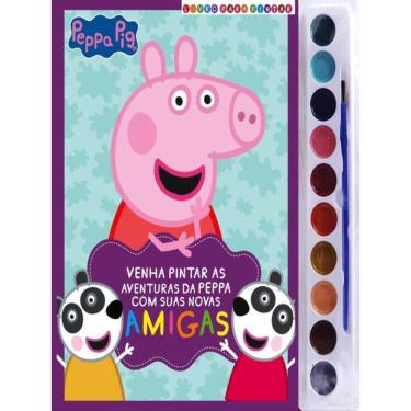 Imagem de Peppa Pig Livro Para Pintar Com Aquarela