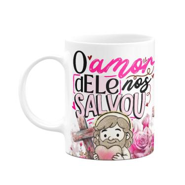 Imagem de Caneca da Páscoa - O amor dele nos salvou - M2 - 325ml