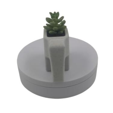 Imagem de Vaso De Plantas Suculentas Elefante (Preto, Grande)