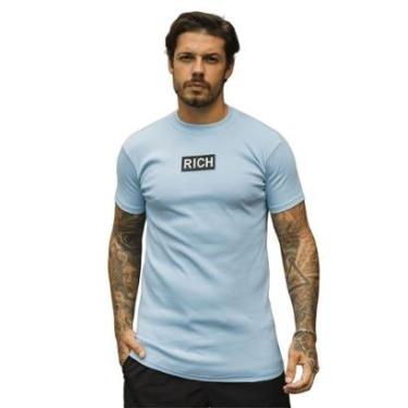 Imagem de Camiseta Slim Canelada Borracha Premium Black White Estilo Americano Street Justa ao Corpo Ribana Az-Masculino