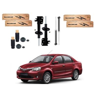 Imagem de Kit amortecedor dianteiro traseiro monroe original toyota etios sedan 1.5 2012 A 2016