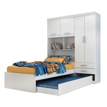 Imagem de Rp milena 04 pts c/cama + c/auxiliar - bran/rosa/azul/lilas