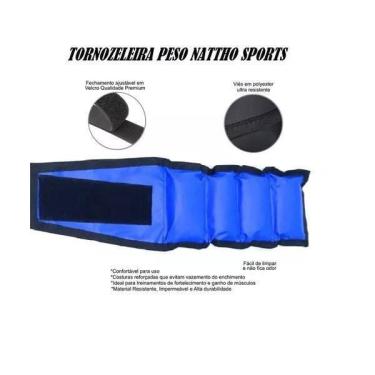 Imagem de Tornozeleira Peso 0,500G Treino De Perna E Braço