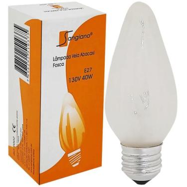 Imagem de Lâmpada Incandescente Vela Torcida Fosca 40W 220V E27 - SANGIANO