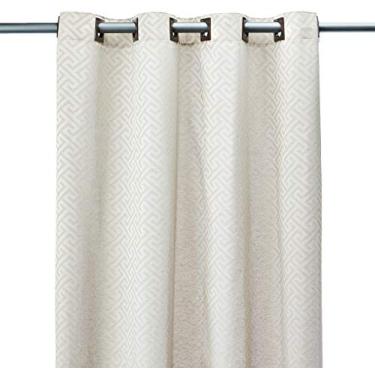 Imagem de Branyl, Cortina Jacquard Savage Trace, 2.30x2.00 m, 51.41% Algodão e 48.59% Poliéster, Bege