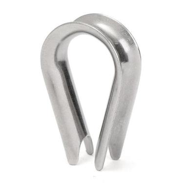 Imagem de Sapatilha Anilha Leve 4 Mm Aço Inox Para Cabo De Aço Corda - Abrolhos 