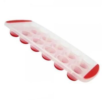 Imagem de Forma De Gelo 18 Cubos Redondo Com Fundo Flexível Multiuso Universal Silicone (1 PEÇA)