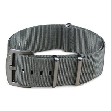 Imagem de BluShark Pulseira de relógio de nylon premium original – fivela de aço inoxidável com vários tamanhos e estilos premium, pulseiras de relógio de substituição para homens e mulheres, balístico militar