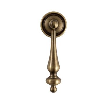 Imagem de Maçaneta de latão antigo para porta de móveis, bronze escovado, porta de guarda-roupa, maçaneta de armário de cozinha, acessórios de ferragens, maçaneta, 90 mm