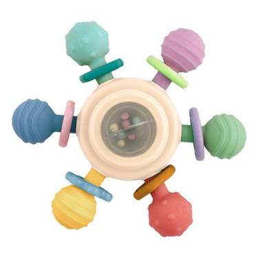 Imagem de Mordedor Chocalho Spinner Com Ventosa Brinquedo Bebê Buba